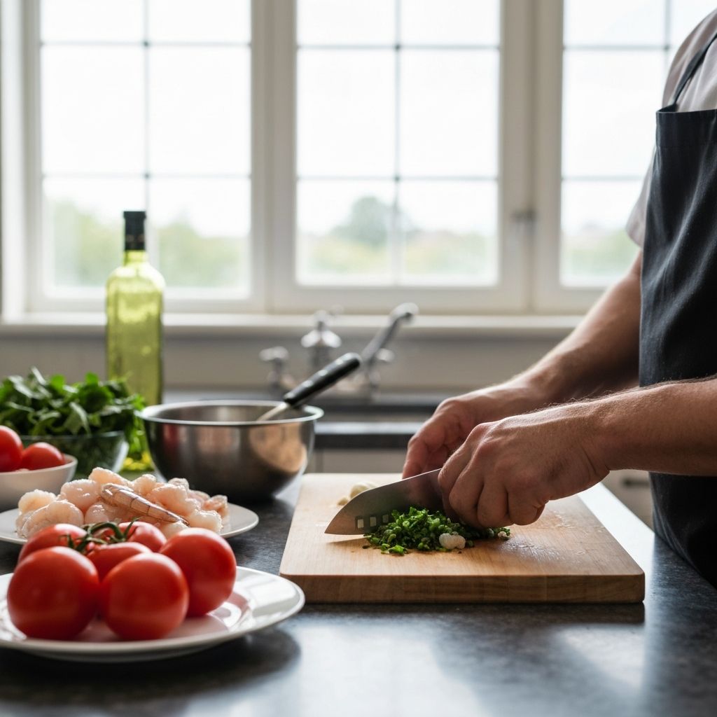 Mahlzeitenvorbereitung in der Küche
